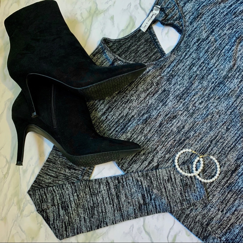 Rag & Bone Jean Mia Heather Gray Twist Back Top
